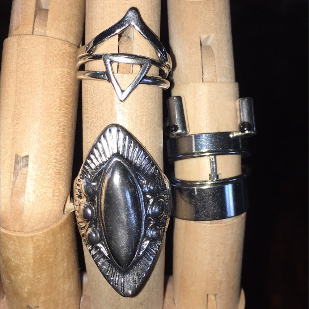 New 8 Piece Boho Stacking Rings - Picture 7 of 7